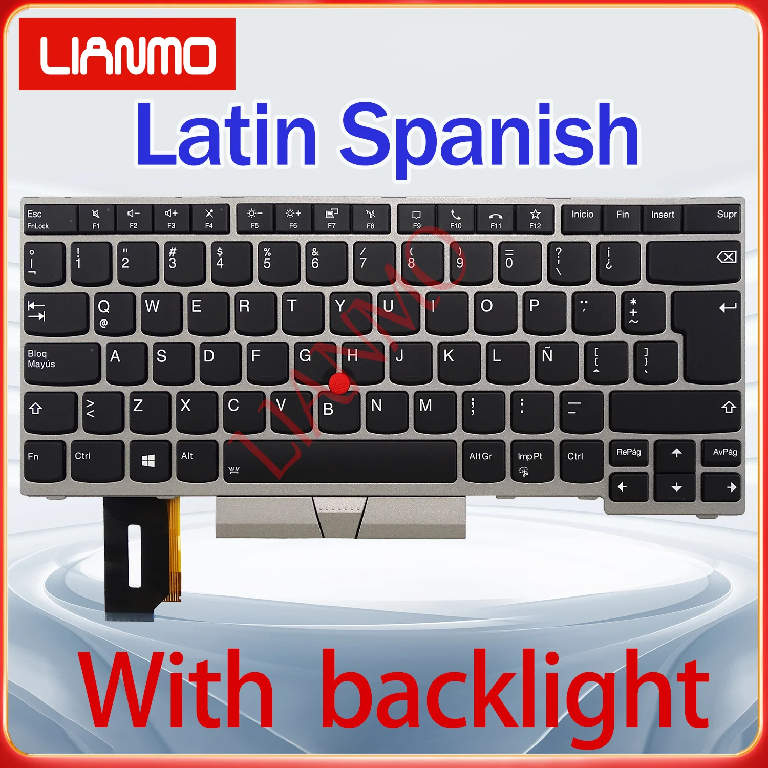 Latin Spanish/UK/US/Dansk/Portuguese Layout for Lenovo ThinkPad T14 GEN1 GEN2 P14S GEN1 GEN2 Backlight Keyboard