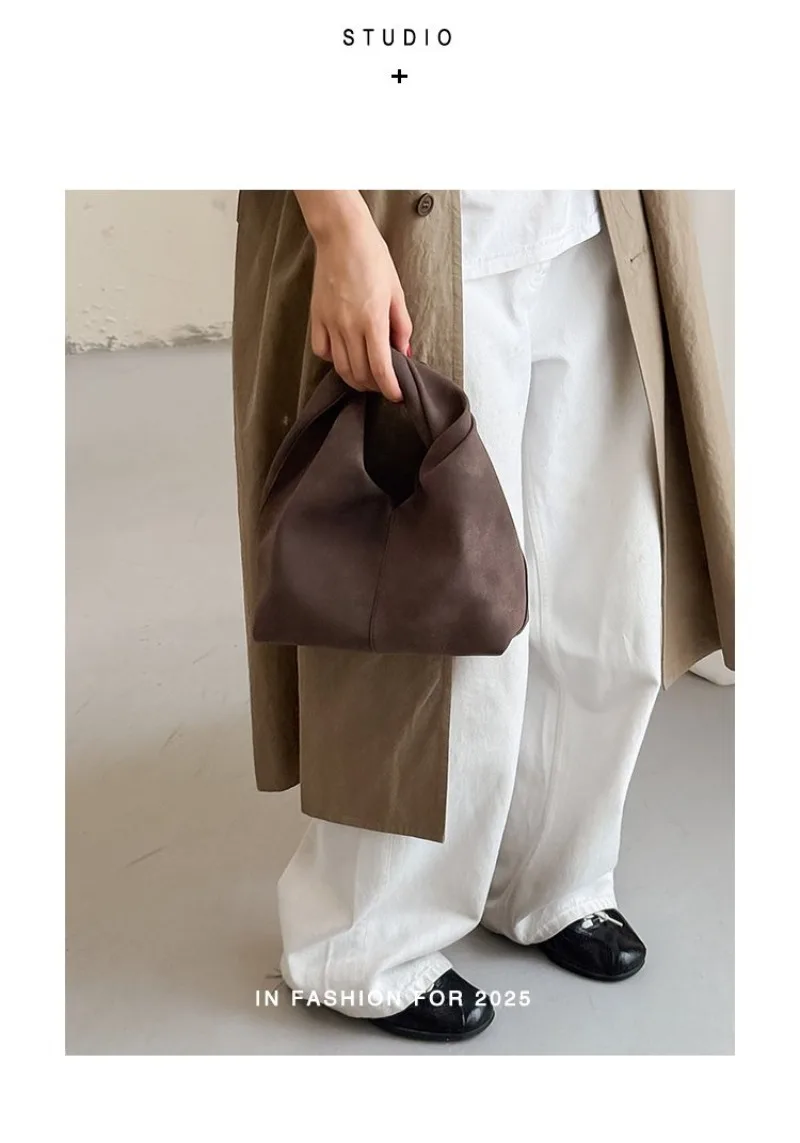 CEEKAY Wildleder-Handtasche im Hobo-Stil mit Perlenanhänger, Metallring, dünnem Riemen, vielseitig einsetzbar für den Alltag, Pendeln und Freizeit, große Kapazität – Detail 10