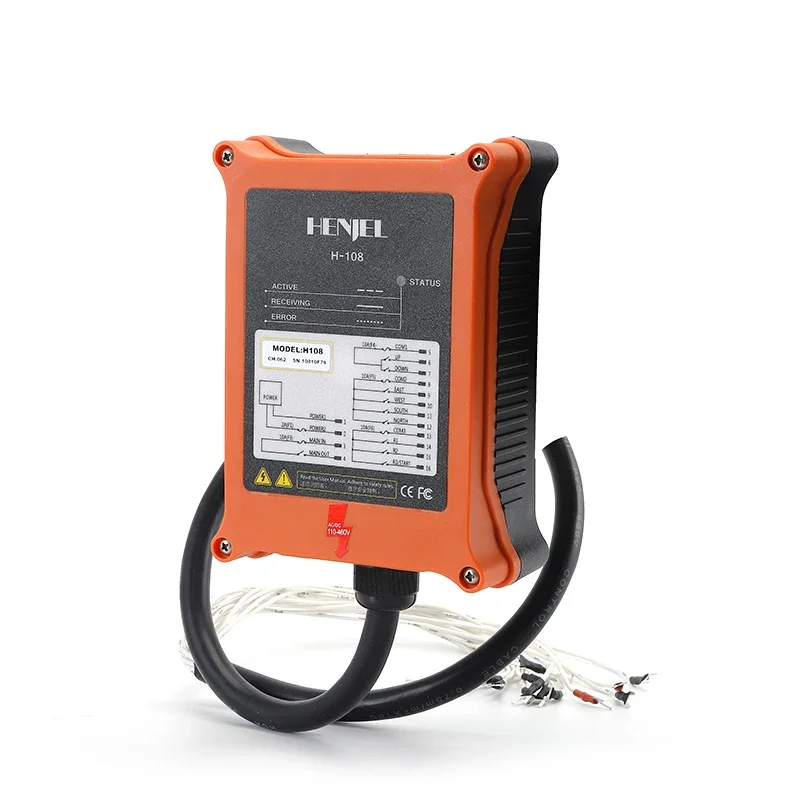 HENJEL H108 Промышленный пульт дистанционного управления, автомобильный хвостовой кран, подъемный пульт дистанционного управления, 8-клавишный односкоростной беспроводной пульт дистанционного управления