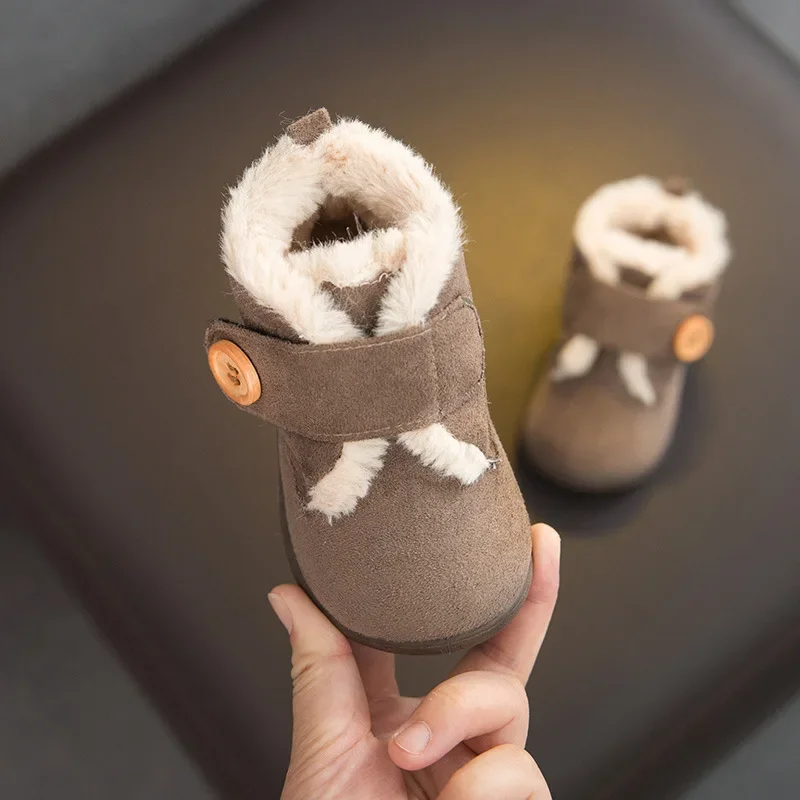 Baby Items Soft Sole Walking Shoes New Baby Cotton Shoe Warm Boy Snow Boot Plush Ankle Boot Girl Shoe Short Boot Kid Shoe 아기장화