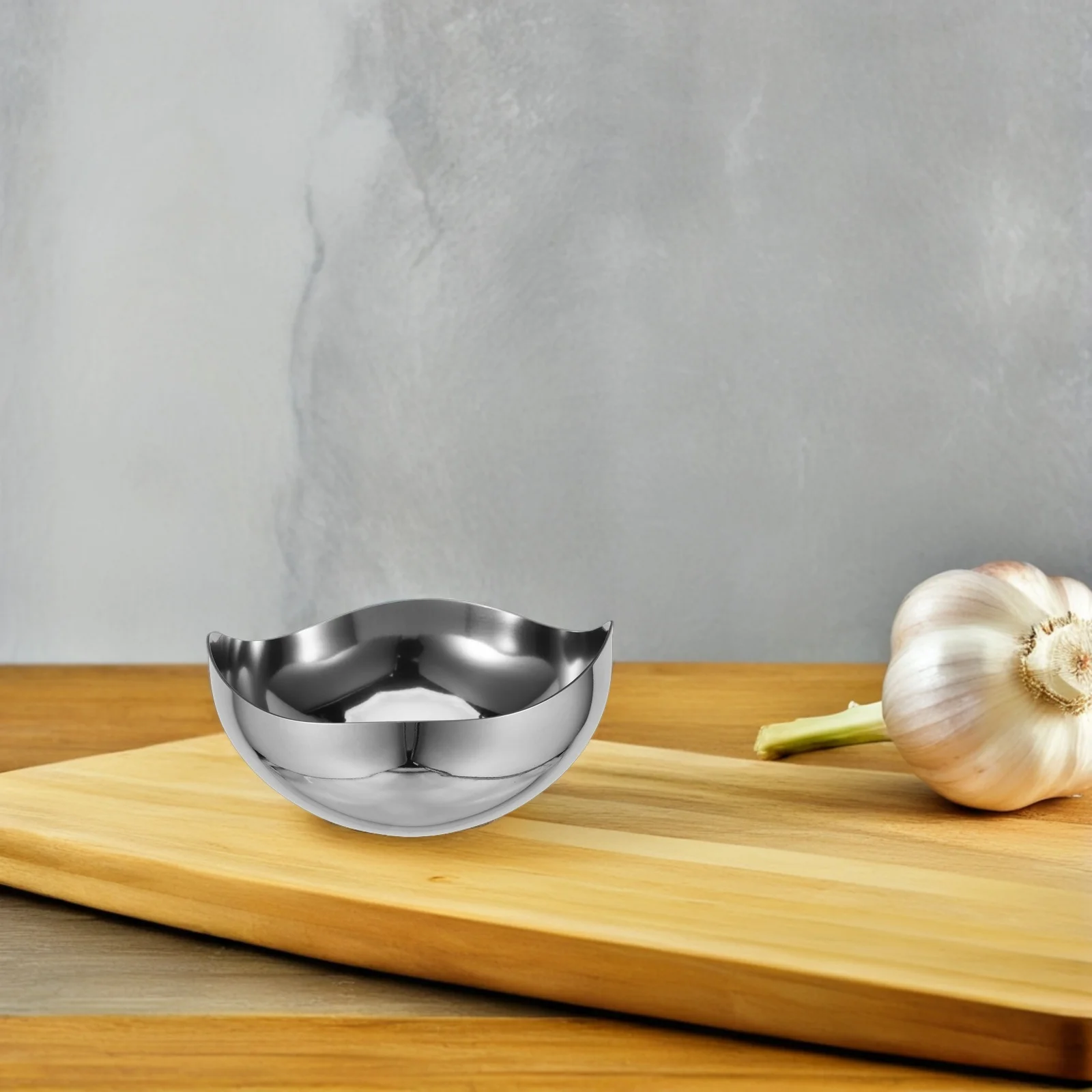 1 قطعة الفولاذ المقاوم للصدأ وعاء الفاكهة الجافة الثقيلة وعاء الوجبات الخفيفة للمطبخ المنزل فندق ريفي تخدم السلطانيات للمكسرات التوابل سلطة #2