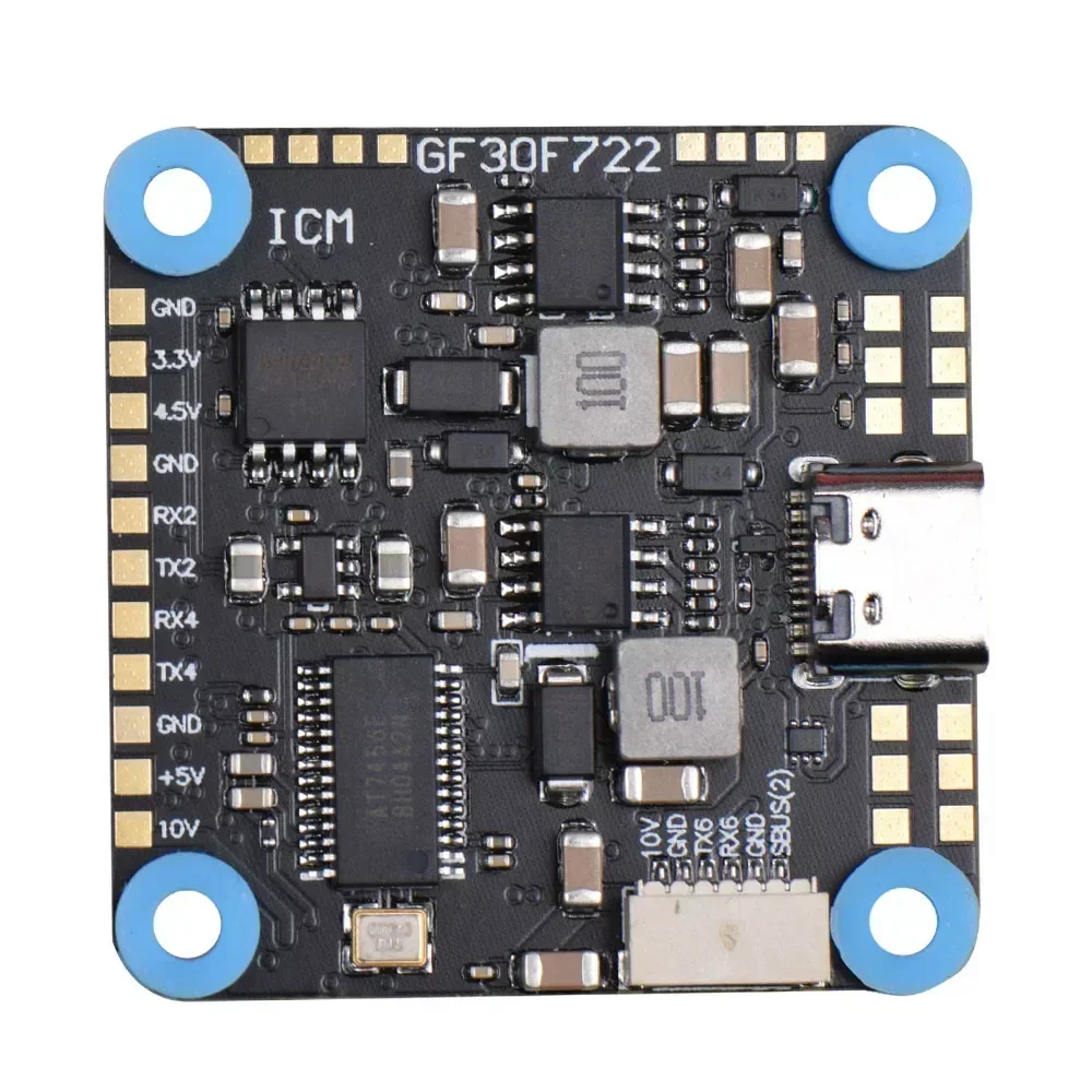 JHEMCU GF30F722 ICM F722 Flight Controller with Barometer OSD 5V 10V Dual BEC 3 8S 30 5x30 5mm for FPV Freestyle HD Drones