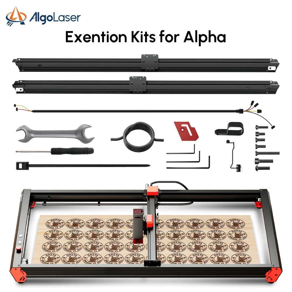 algolaser-laser-engraver-metal-cover-engraver-raiser-raised-footpads-rotary-roller-extension-kits-adds-on-accessories-parts