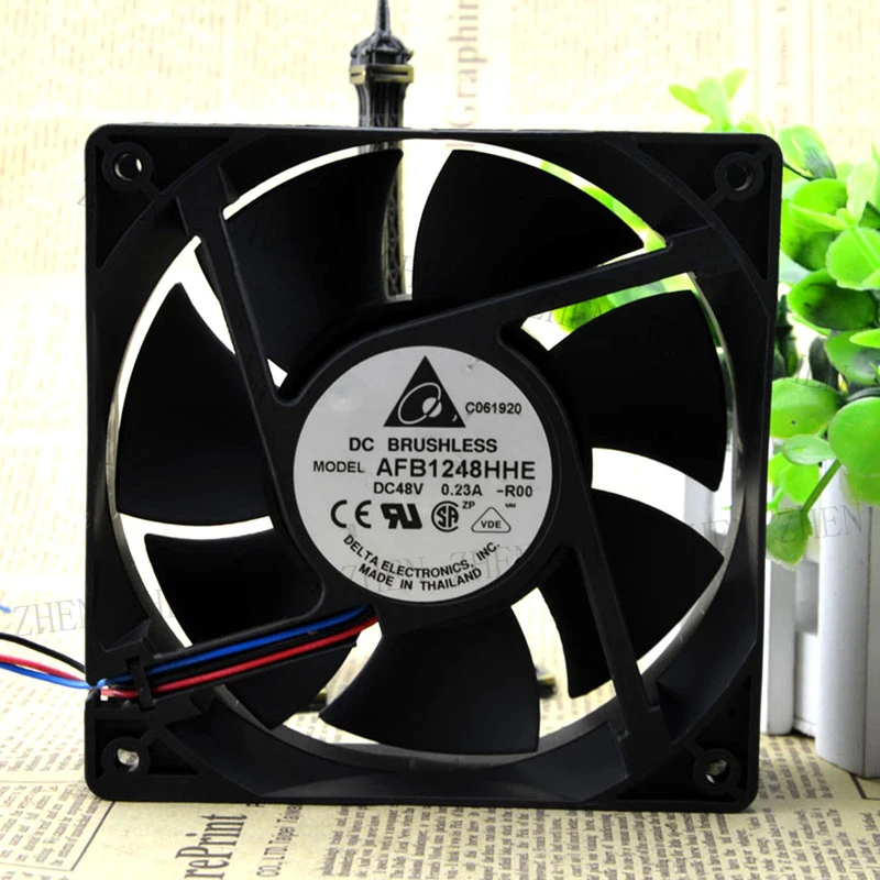 s-新品デルタ-afb1248hhe-48v-023a-3-線式冷却ファン用-qw