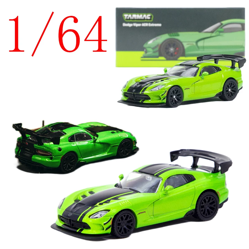 

Tarmac Works, литая под давлением модель автомобиля Dodge из сплава в масштабе 1/64, Dodge Viper ACR, игровые транспортные средства, игрушки для мальчиков, подарок, оригинальная коробка