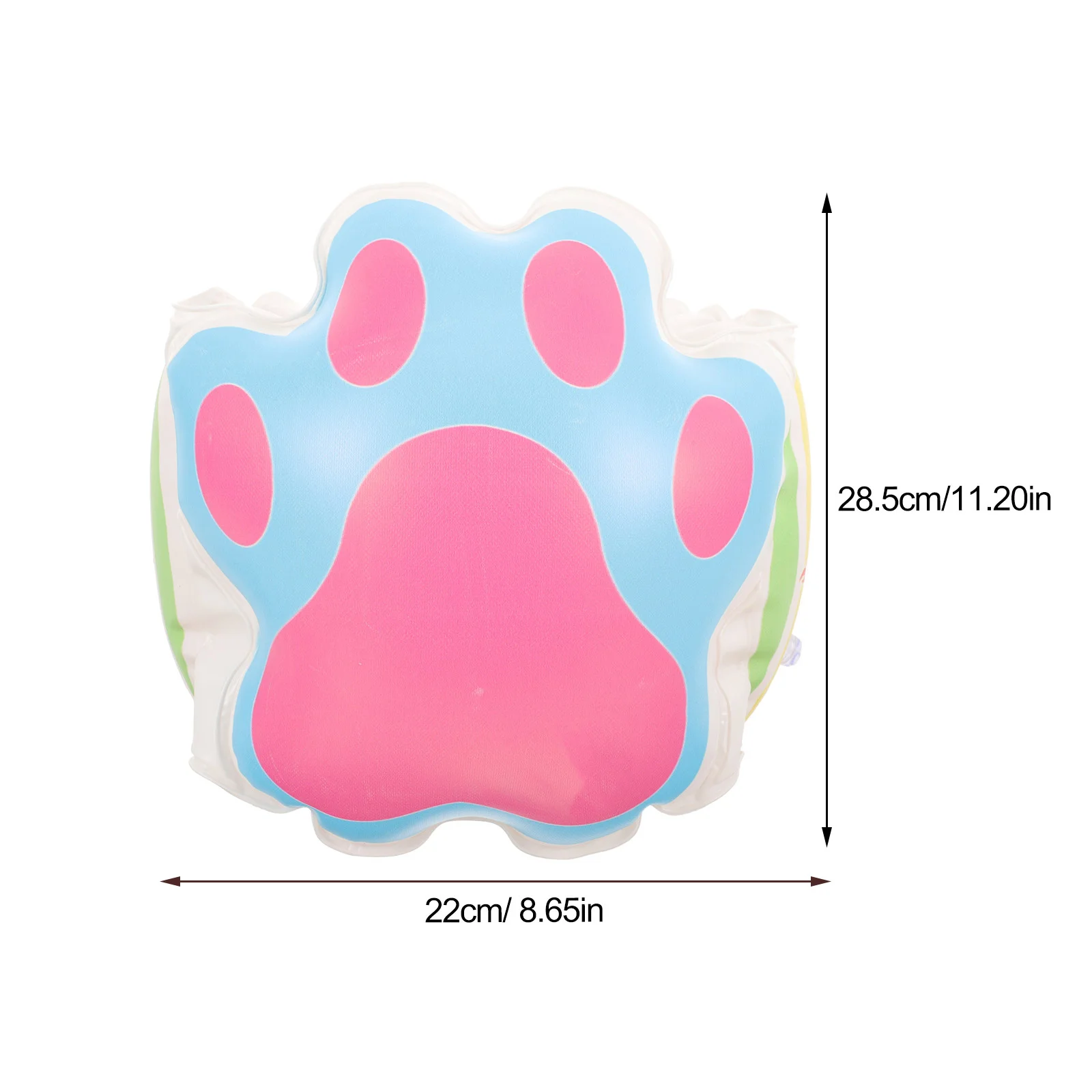 1 ペア子供用アームフロートサークルインフレータブルアームバンド水泳用調節可能な漫画のクマの形プールフロート水