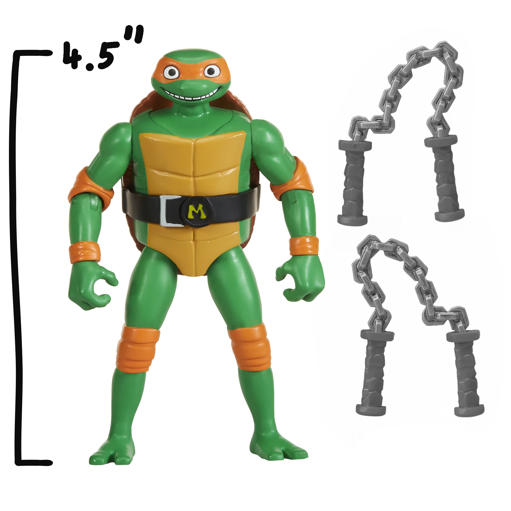 

New 4.5-Inchteenage Mutant Ninja Turtles Legends Toy Cartoon Style Joint Movable Ornament Collectible Model Toy Birthday Gifts