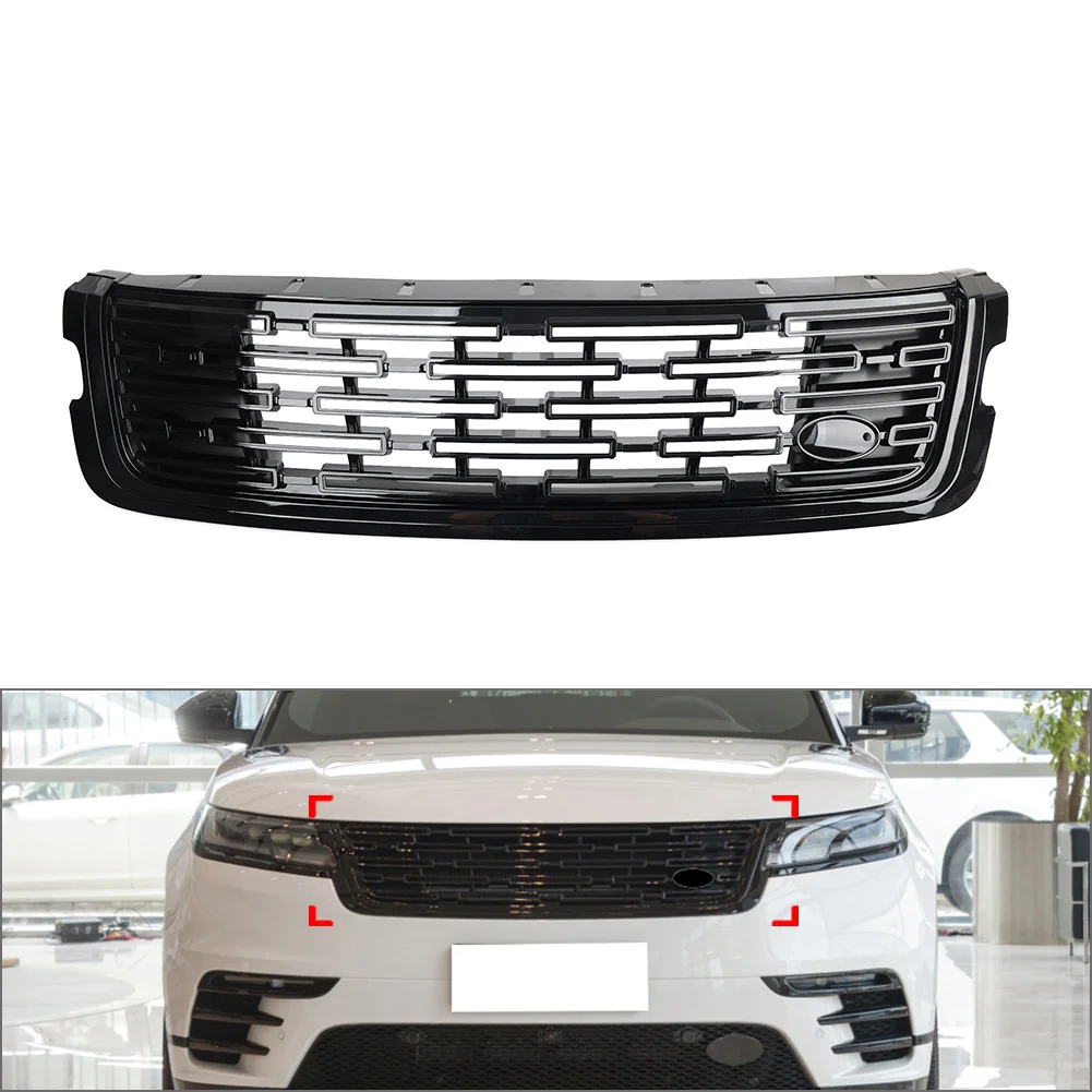 

Car Front Bumper Center Grille Radiator Mesh Grill For Land Rover Range Rover Velar 2017 2018 2019 2020 2021 2022 2023 2024