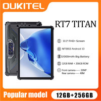 OUKITEL RT7 TITAN 5G 12GB+256GB 32000mAh 10.1-inch waterproof rugged tablet Android 13 Dual SIM and dual socket support (blue)