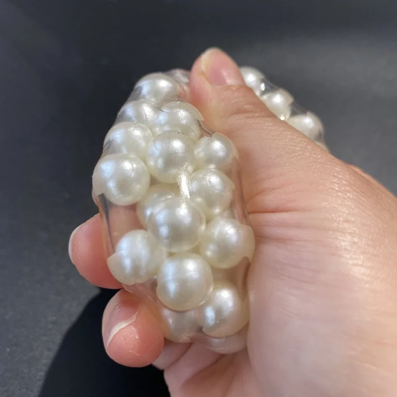 Jouets de relaxation en perles acryliques amusantes, 2 pièces, jouets à presser pour l'exercice et la relaxation des mains, idéal pour anniversaire, vacances