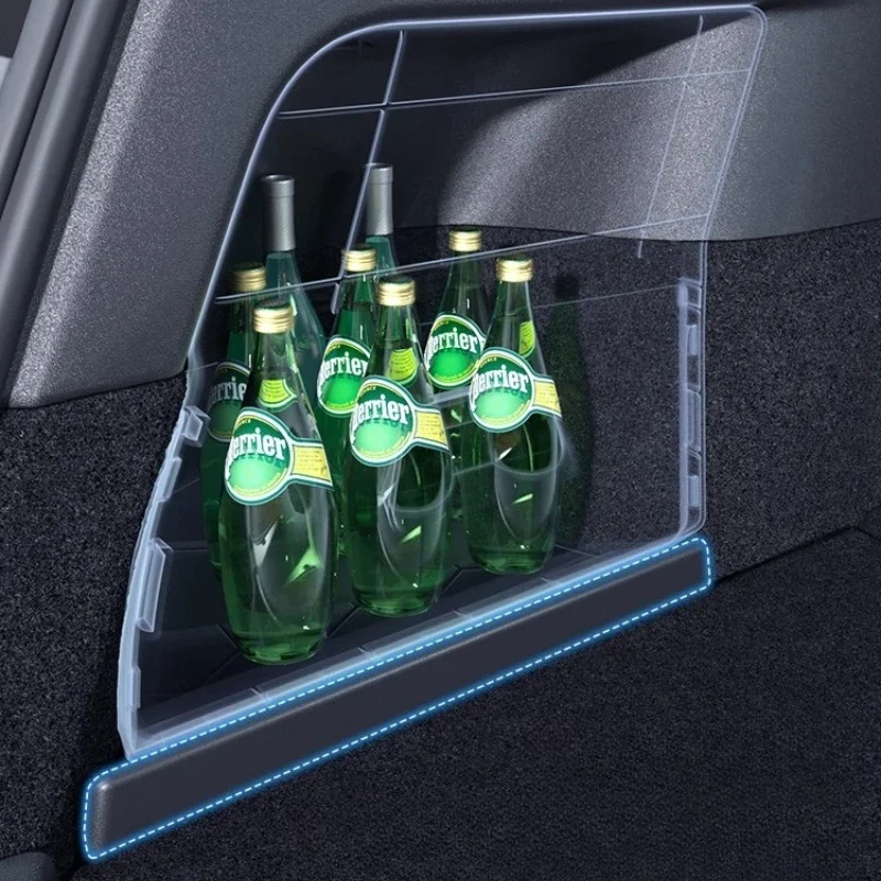 

For Tesla Model Y 2021-2024 Trunk Side Storage Box Storage Pocket Car Interior Modification Accessories Accesorios Para Auto