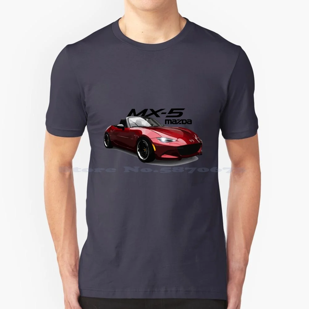 Mx5 Nd T Shirt 100% Cotton Tee Mx5 Nd Miata