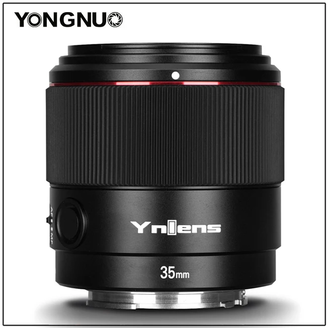 Yongnuo YN35mm F2R DF DSM 35MM F2 Full Frame Large Aperture Auto Focus Lens for Canon R5 R6 R7 R10 RP RF Mount lens Camera