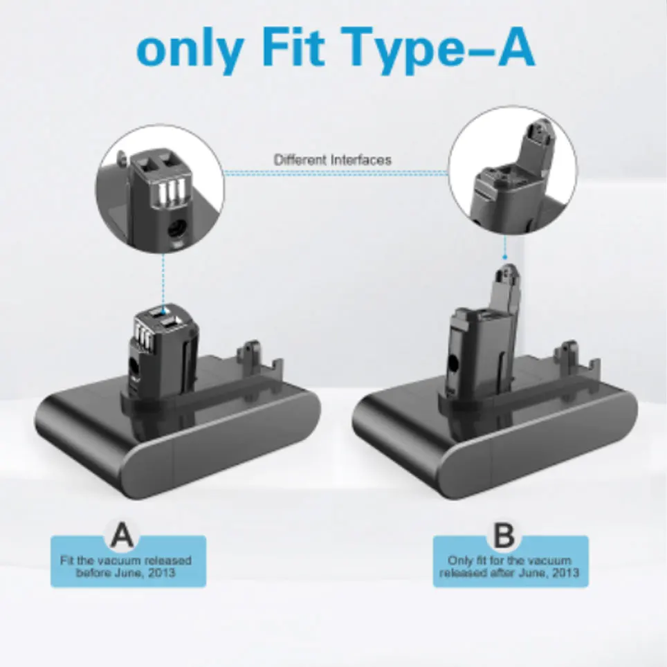 22.2V  ForDyson  9800/4800mAh typ A li-ion bateria odkurzacza forDyson DC35, DC45 DC31 DC34 DC44 DC31 zwierzę DC35 zwierzę