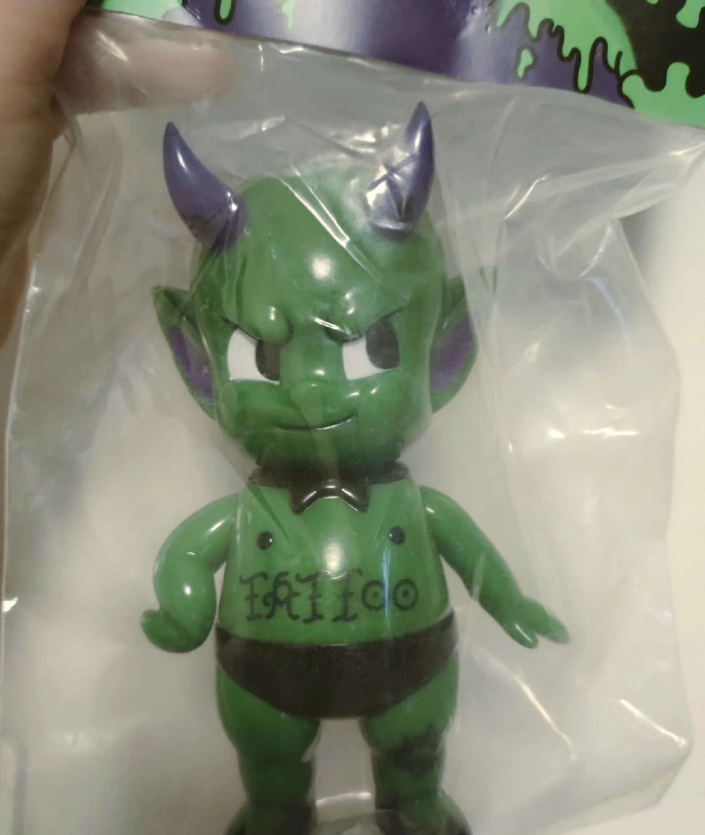 Original Devil Boy Monster Tattoo Figure Noise Sofubi Legendary Animal Doll Studio Designer Toy Labubu Giant Arttoy