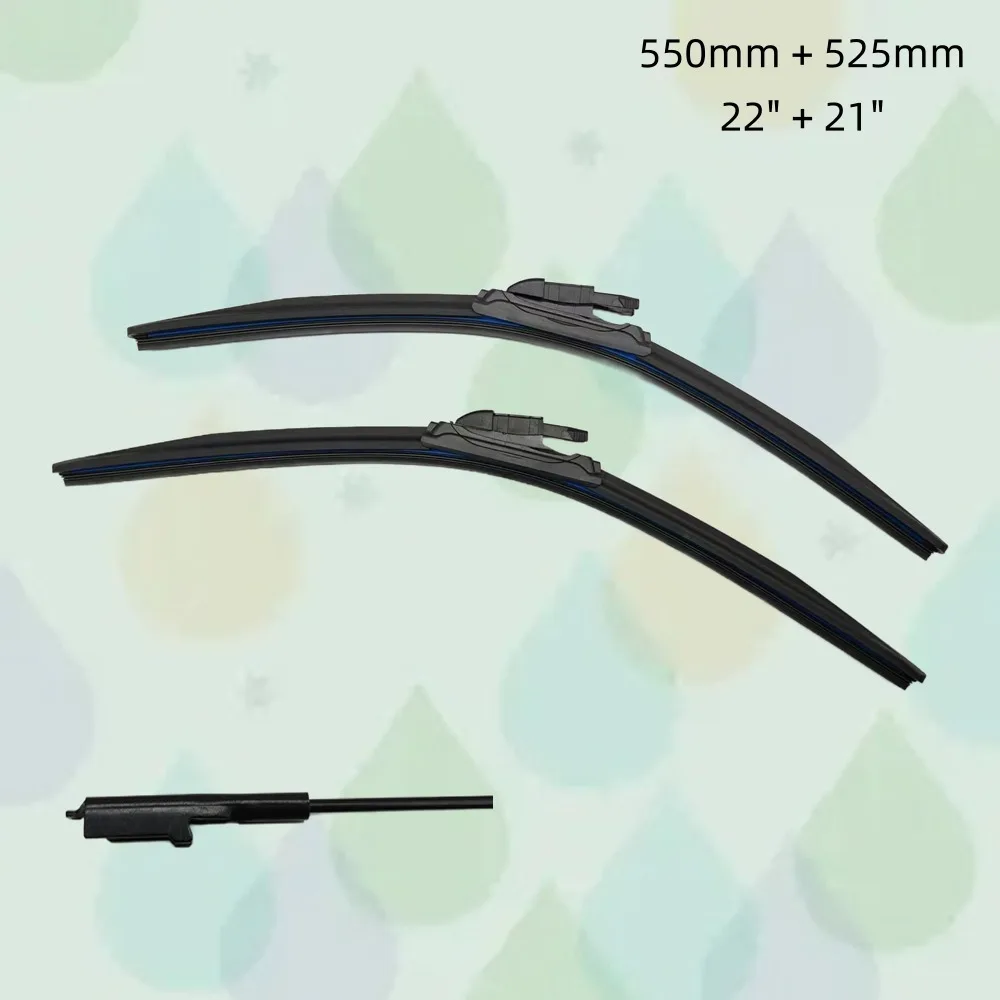 

Wiper blades for Audi TT Mk2 8J 2006-2014 22" + 21" (550mm + 525mm) All-Season Auto Windshield