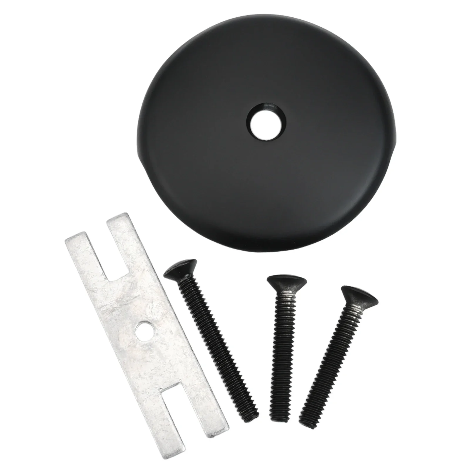 Bathtub Drain Overflow Solution Hair Blocker Drainage System Tub Face Plate Complete Installation Set Fits Standard Tubs