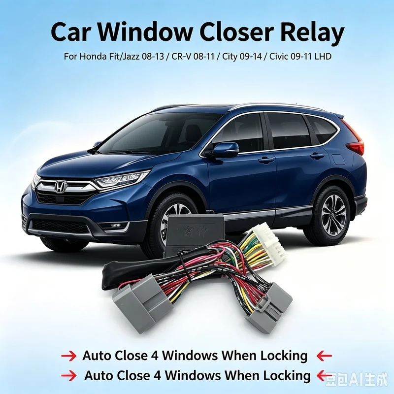 For Honda Fit/Jazz 08-13/CRV 08-11/City 09-14/Civic 09-11 Car Window Closer Relay LHD Left Hand Drive