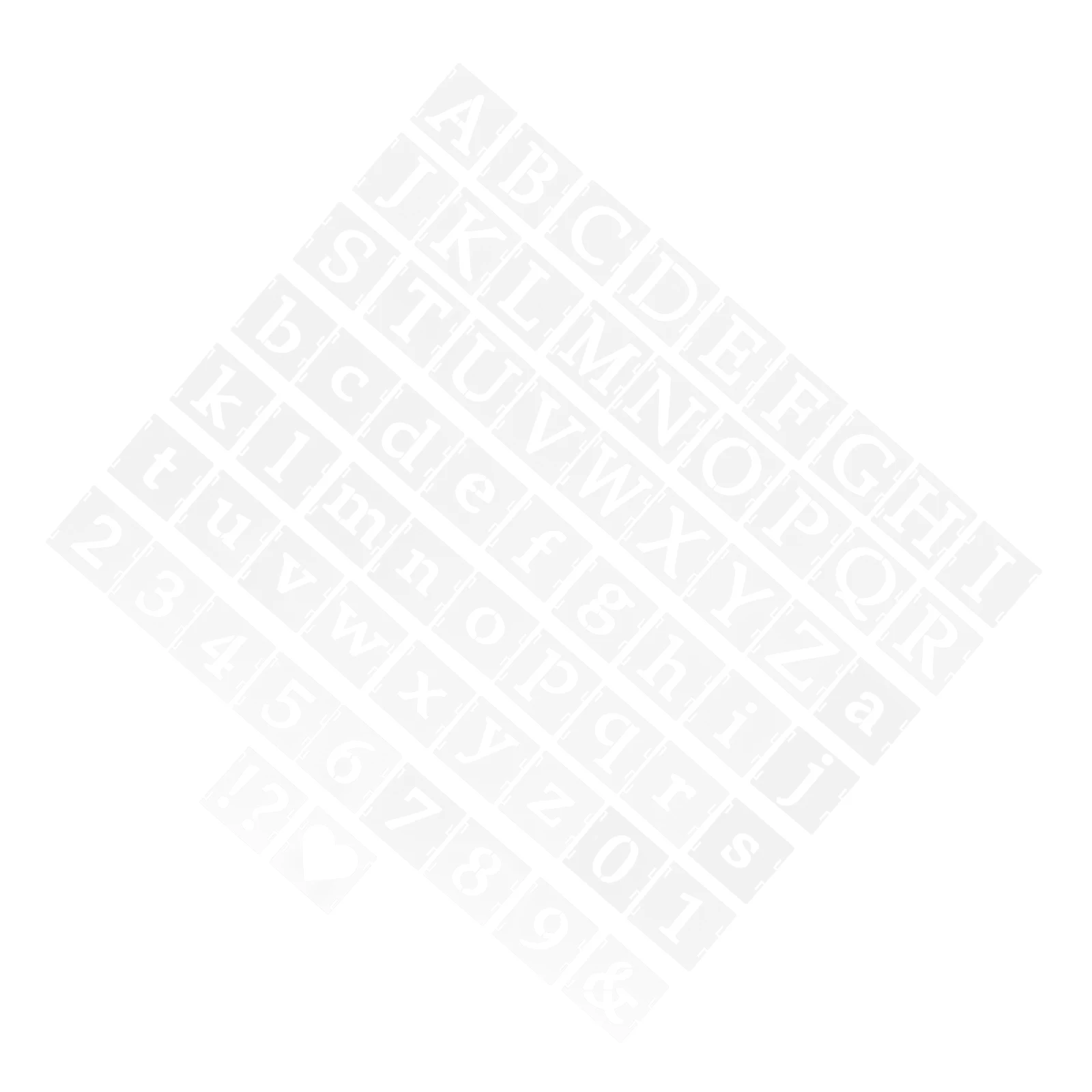 

65pcs Drawing Template Set Letters Numbers Symbols Stencils Graffiti Templates Reusable Craft Projects Wall Decorations