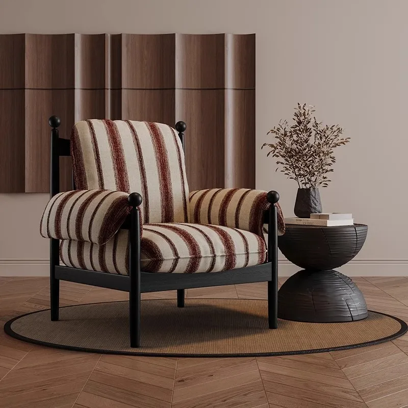 Retro French Chiwu Chair Solid Wood Sofa Ch air Designer Lean So fa C hair