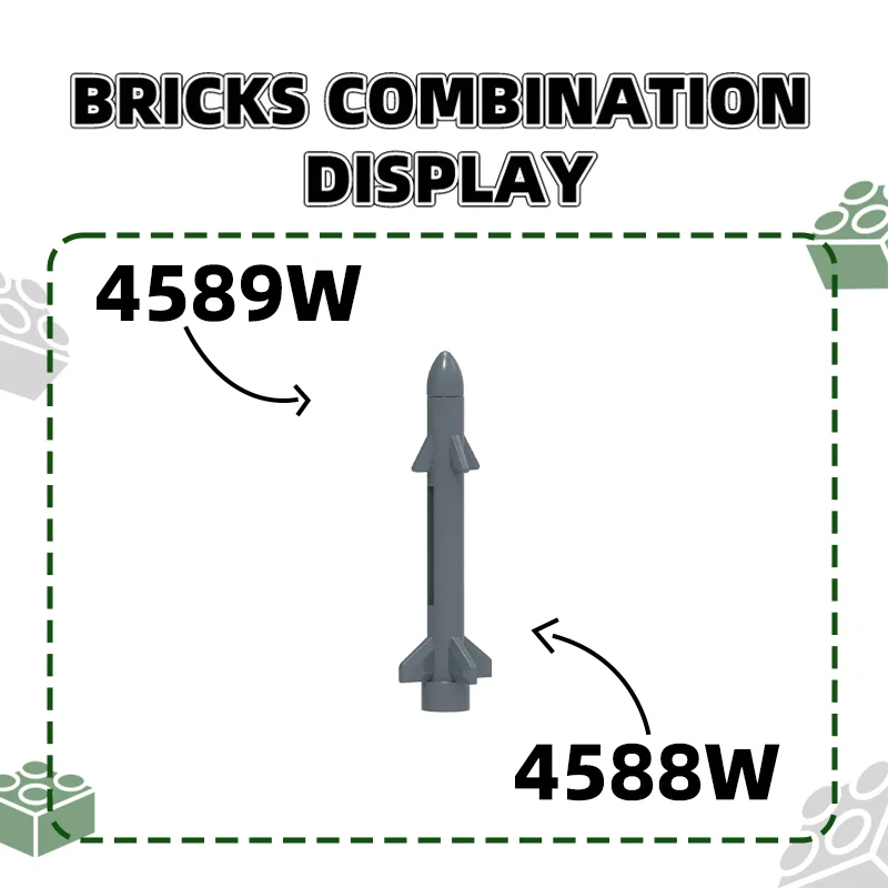 Wange 4588W100g/113PCS Brick Round 1x1 with Fins Building Blocks Moc  Accessories Compatible with Brick DIY Spare Parts Toy