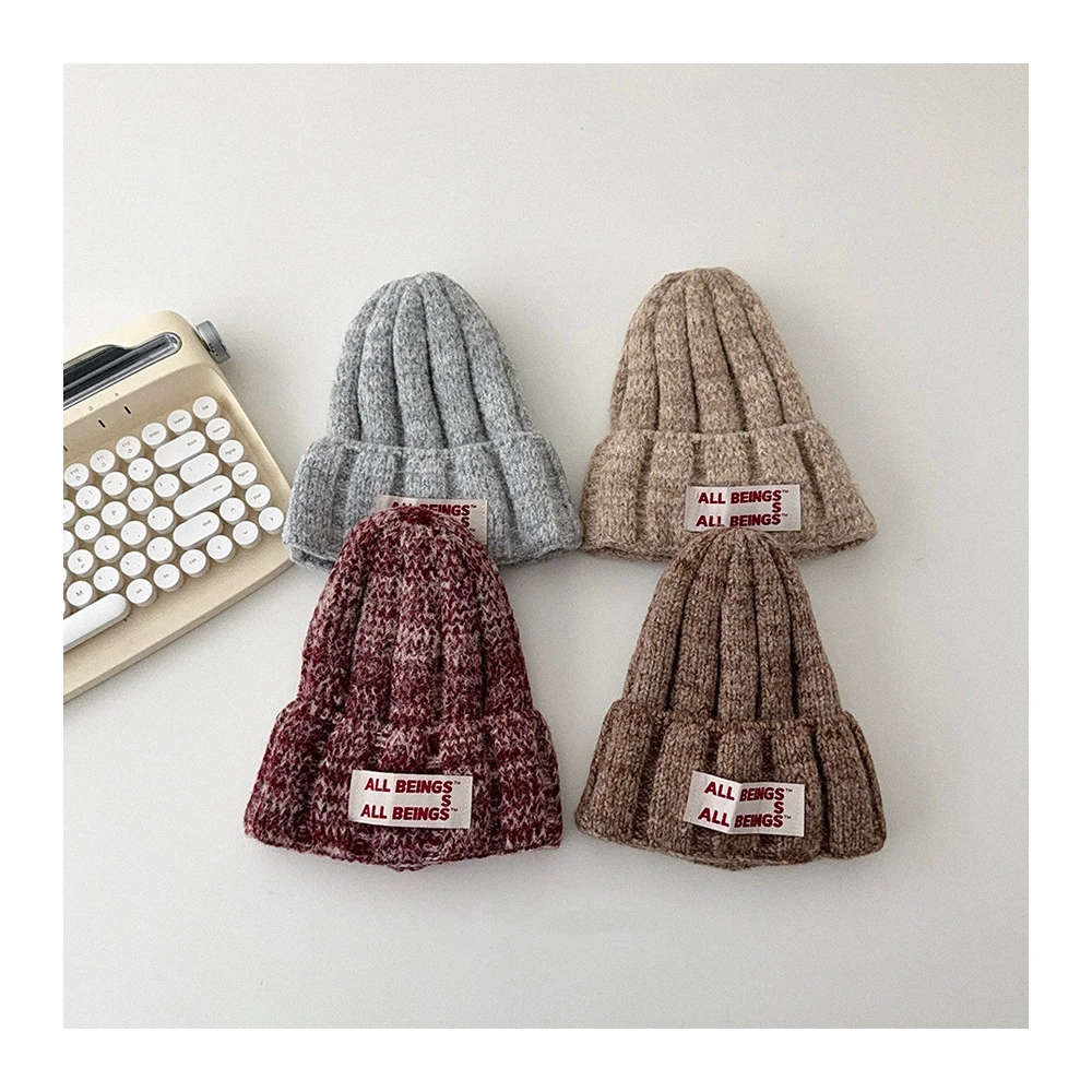 MILANCEL جديد الشتاء الاطفال متماسكة قبعة 2-6T لطيف التصحيح إلكتروني الفتيات رشاقته قبعة 4 ألوان أزياء الأطفال غطاء رأس دافئ