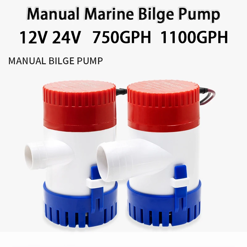 

12V 24V Submersible Bilge Pump 750GPH 1100GPH Mini Electric Water Pump Used in Boat Seaplane Motor Homes Houseboat