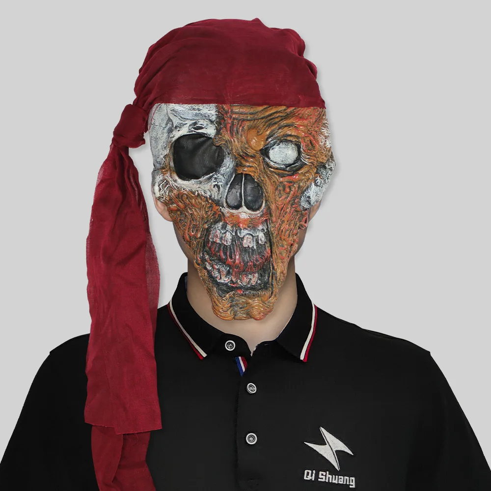 

Headgear makeup dance party horror ghost face mask Halloween party prank props
