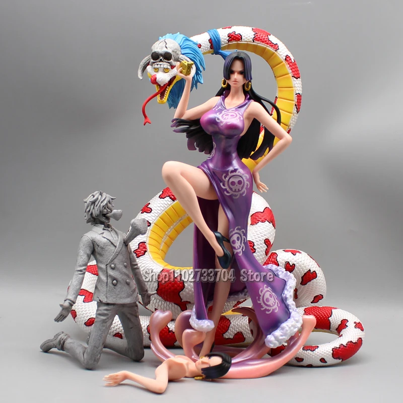 Anime One Piece Figurine GK Boa·Hancock Action Figures Leg Lift Snake Lady Double Headed PVC Model Statue Collection Toys Gifts