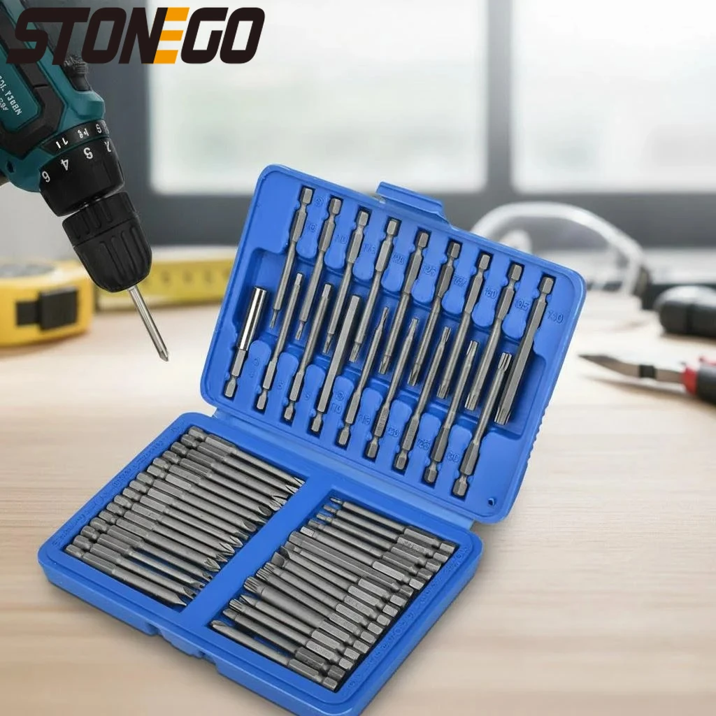 

36pcs 50pcs Electric Screwdriver Bit Set High Speed Power Drill Bits Set with One Character Cross Hexagonal Triangle