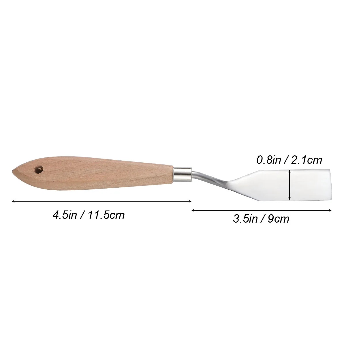 Painting Spatula Oil Painting Scraper Ultrathin Blade Wooden Handle For Art Mixing Tools Spatula Knife Scrapers