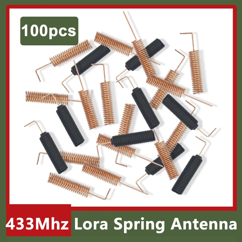 

100pcs 433MHz Lora Internal tenna Pure Copper Spring 433M Coil Antenna Omni Signal Booster Receiver for Router Helical Antenna