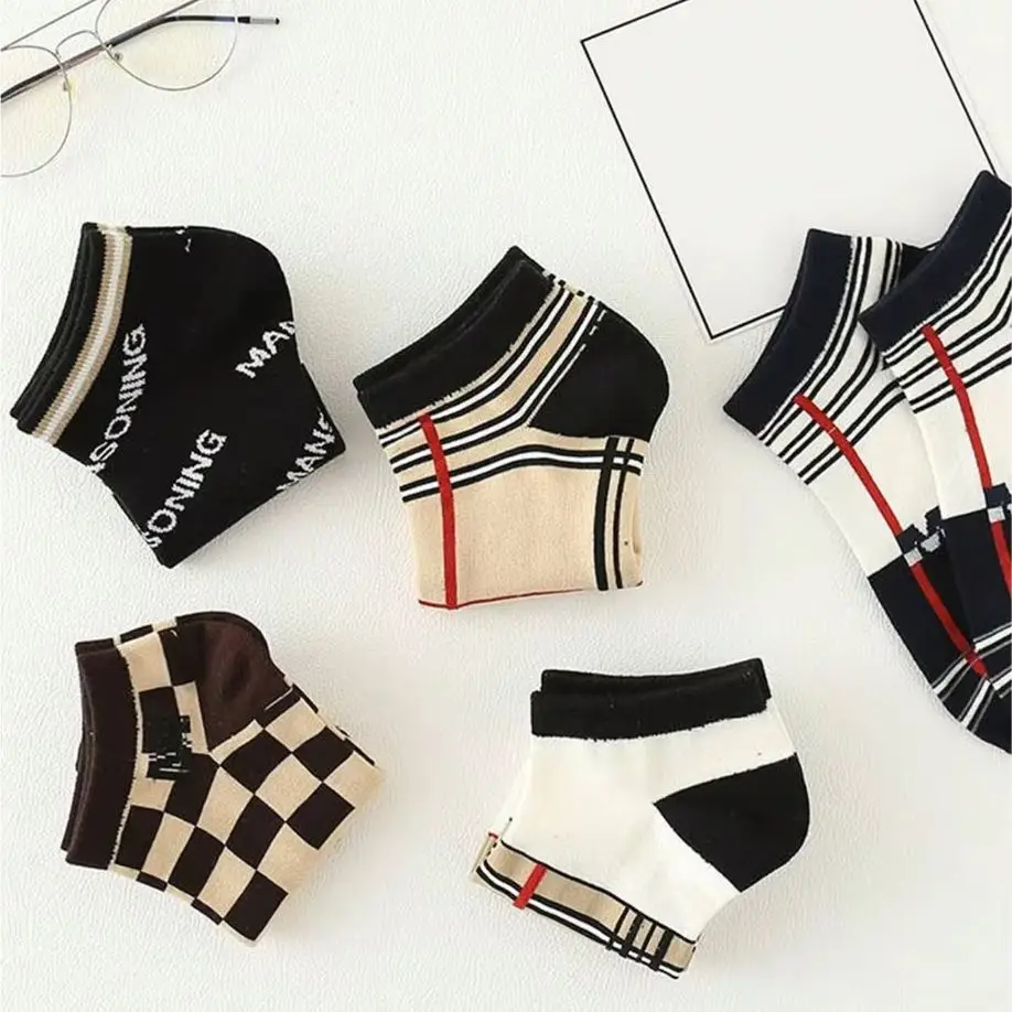 5/10pcs Men's Thin Breathable Low-Cut Socks - Anti-Odor, Moisture-Wicking, Lightweight, Comfortable & Versatile for Daily Wear