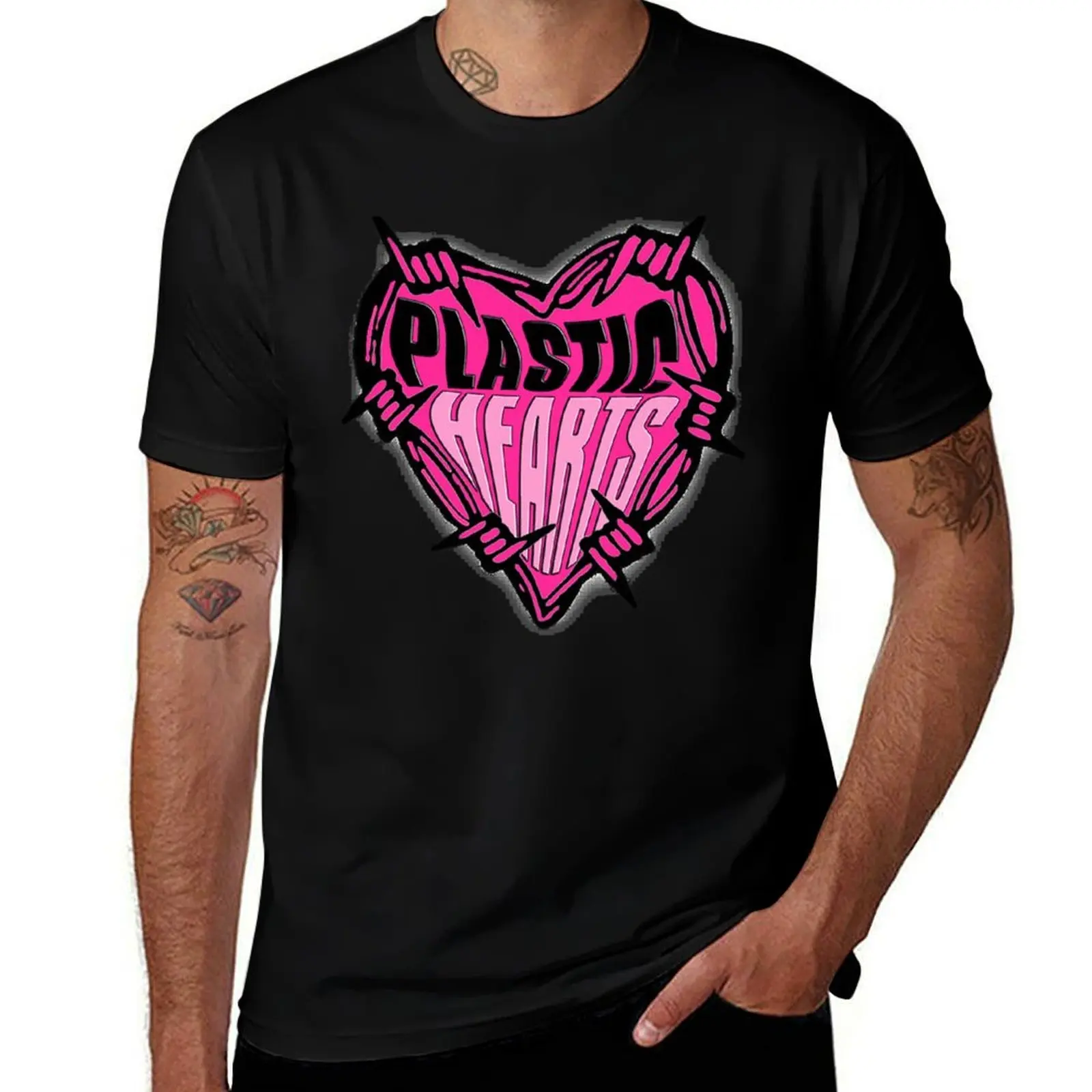 Plastic Hearts (1) T-Shirt t shirt man designer T-Shirt