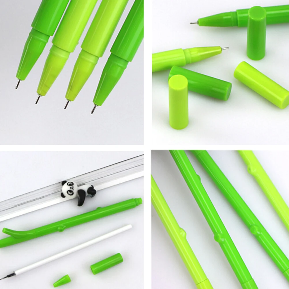 

8 шт., гелевая чернильная ручка с пандой, черные чернила, 0,5 мм, очень гладкий тонкий наконечник, школьный офис, подарок для письма, ручки с пандой, ручки для рождественского подарка