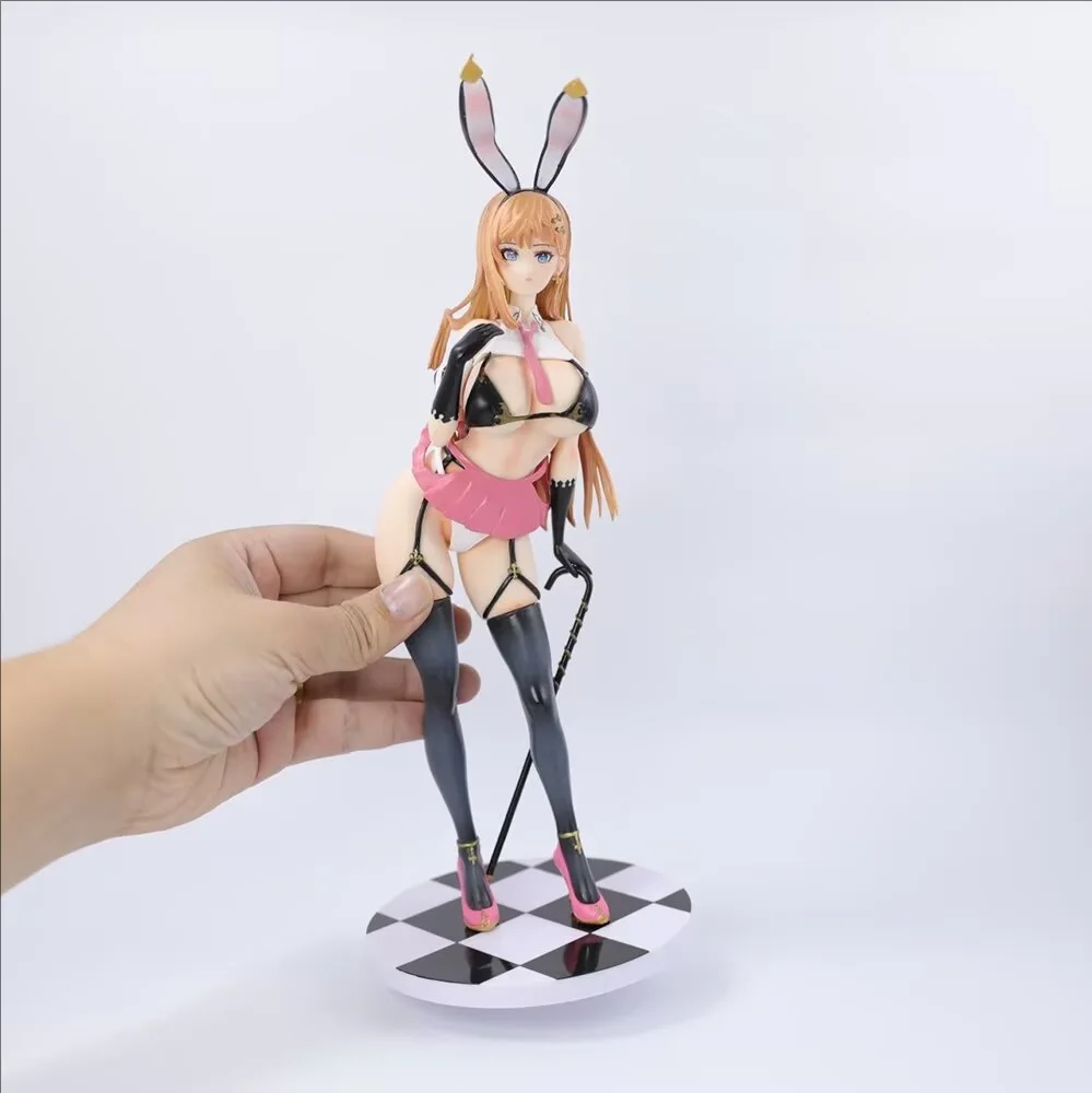 29CM Native Pink Cat Mataro Gal Bunny Girl Anime Figure PVC Action Figure Statue Collection Desktop Model Adult Toy Doll Gifts