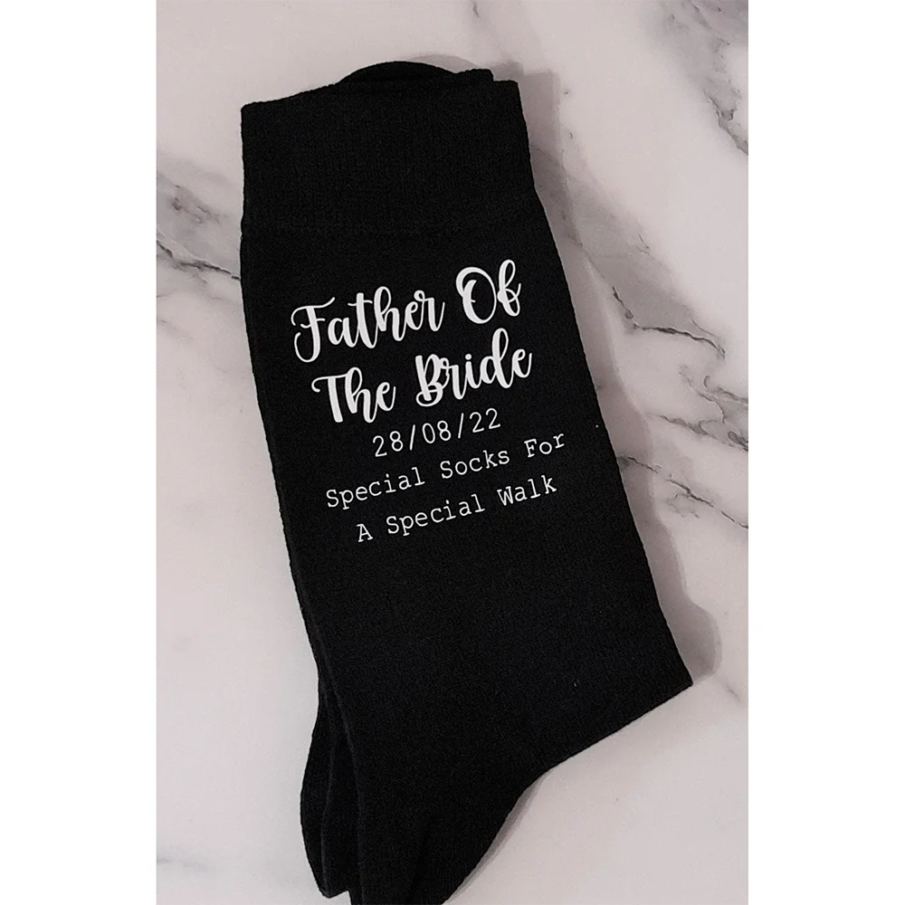 

Custom Father of The Bride Socks Special Socks for A Special Walk Bachelor Party Decor Supplies Wedding Souvenirs Father Gift