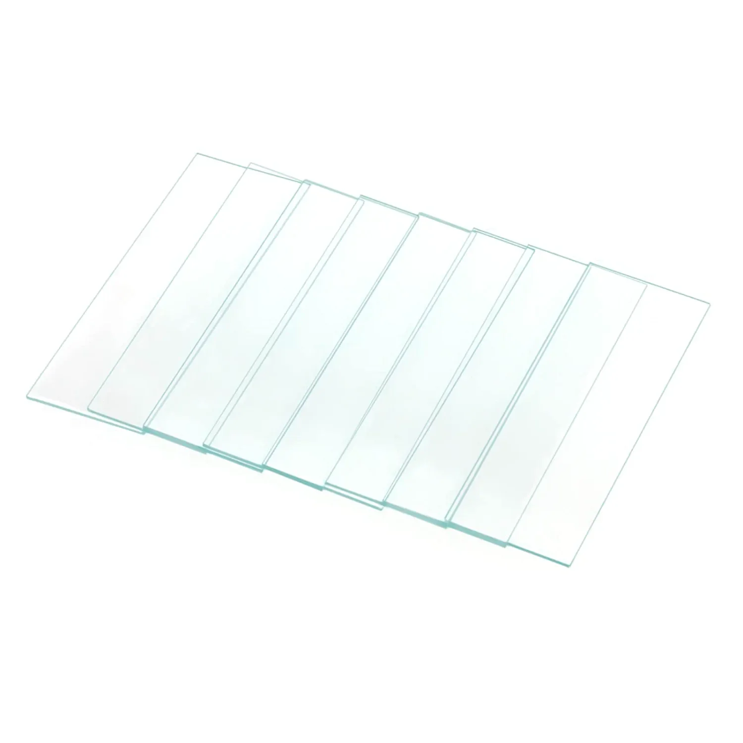 50 pcs/Box Lab Microscope Slides 1mm-1.2mm Thick Glass Slides for Microscope, Clear Glass Ground Edges 1\