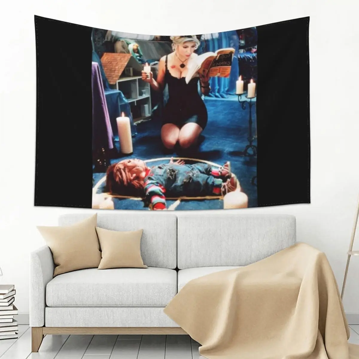 

Exiling Chucky Doll Demons Tapestry