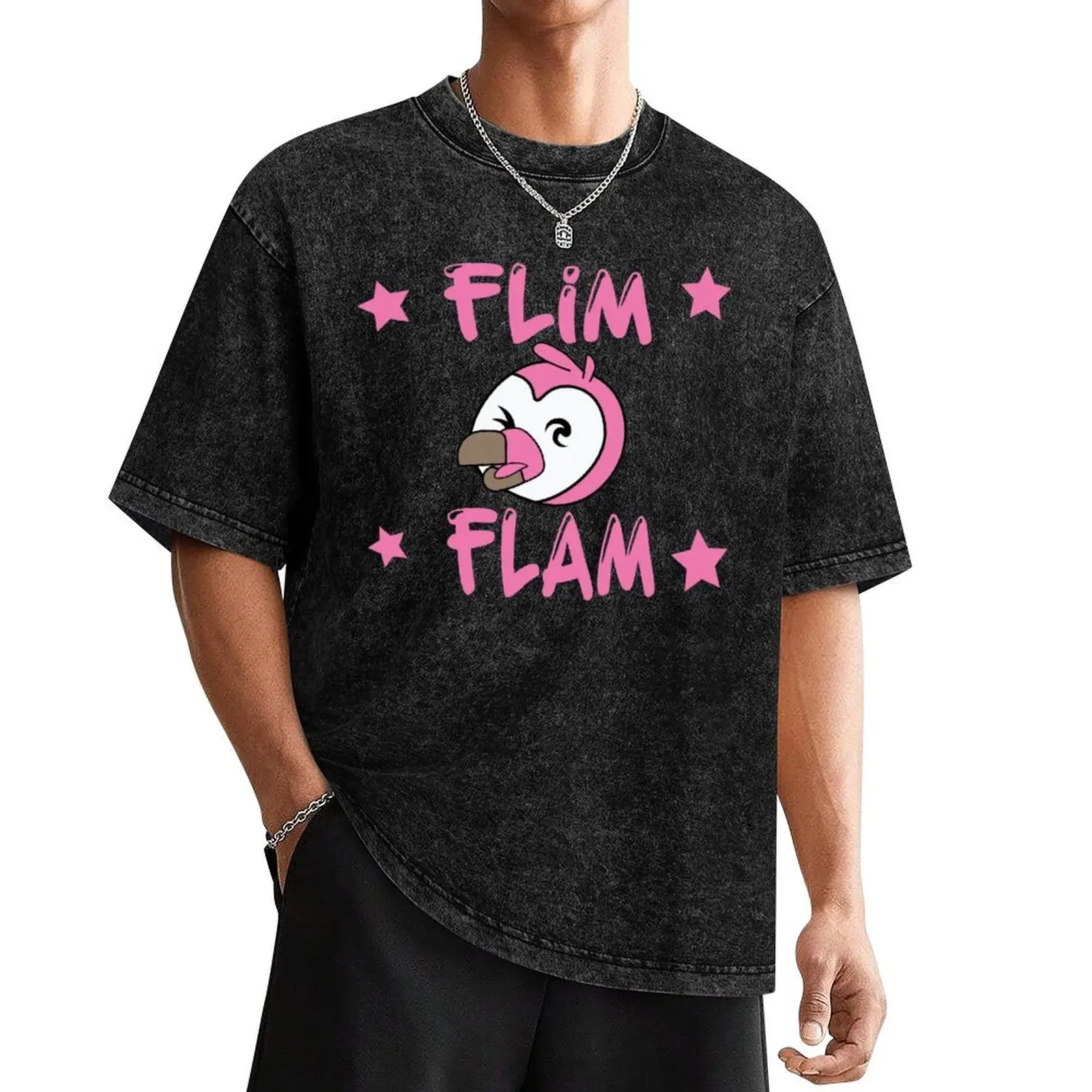 Flim flam flamingo T-Shirt sports fans anime clothes sweat street wear mens designer clothes