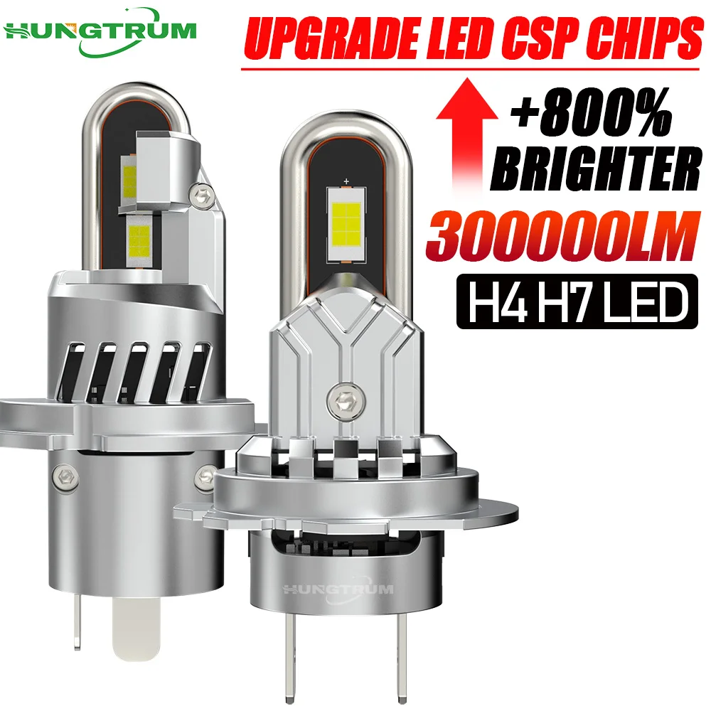 

H7 H4 LED Headlight Bulbs 300000LM Upgrade CSP Chips Spotlight Led Lights for Car 6000K Diode Automobile Fog Lamp Plug And Play