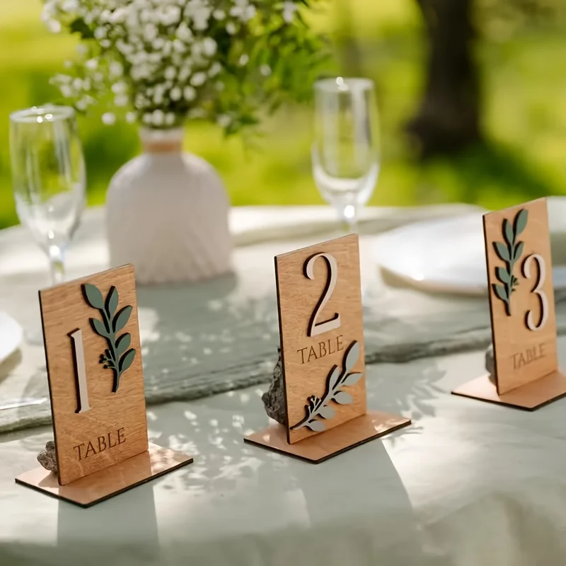 10 wooden table number signs with numbers 1-30, square wooden wedding table decorations, rustic wedding decor, wedding table decorations, wedding signs, table number signs for weddings, party table numbers