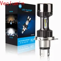 M8 1pcs H4 LED Motorcycle Headlight Bulbs H4 Hi-Lo 3200LM 6000K 30W Led Moto Motorbike Headlamp Lighting Electric Car Lights