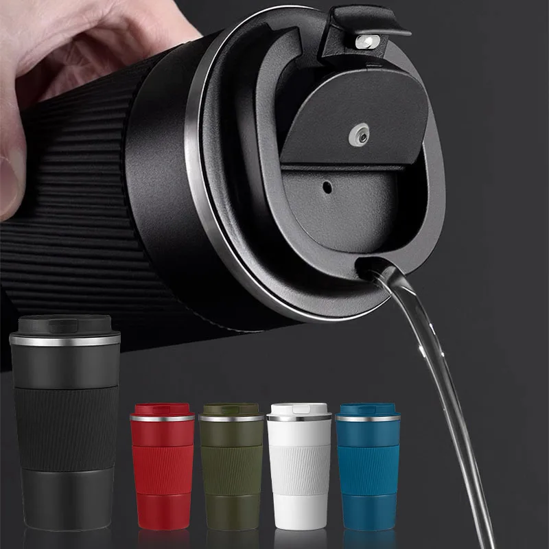 For Tesla Accessory Stainless Steel Mug Double Leak Proof Car Thermos Cup Tea Coffee Mug Reusable Hot Cold Drinks Insulated Cup