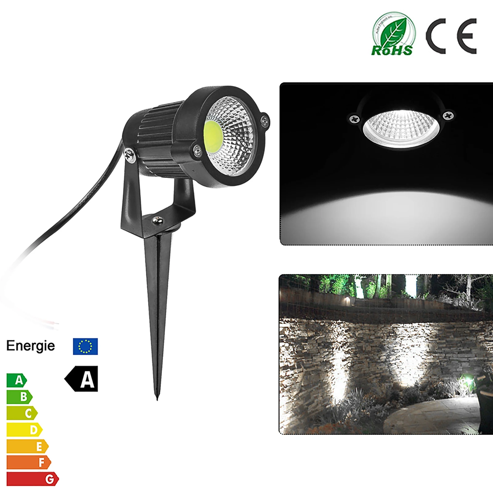 

LED Lawn Light Garden Flood Light Yard Patio Path Spotlight Lamp With Spike Waterproof 5W COB 85-265V Garden Decoration Light