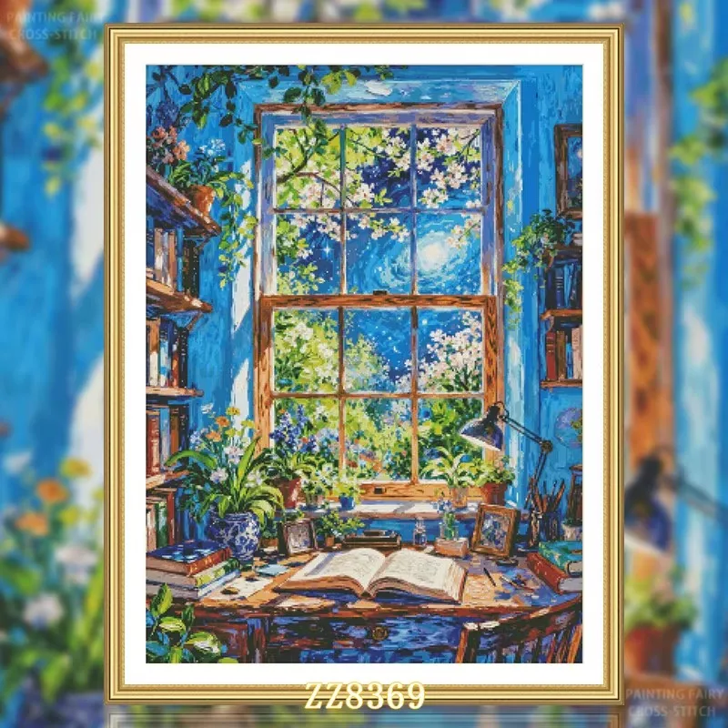 

Набор для вышивания крестиком ZZ8369: 14CT, 16CT, 18CT, наборы для рукоделия, вышивка, 96 цветов