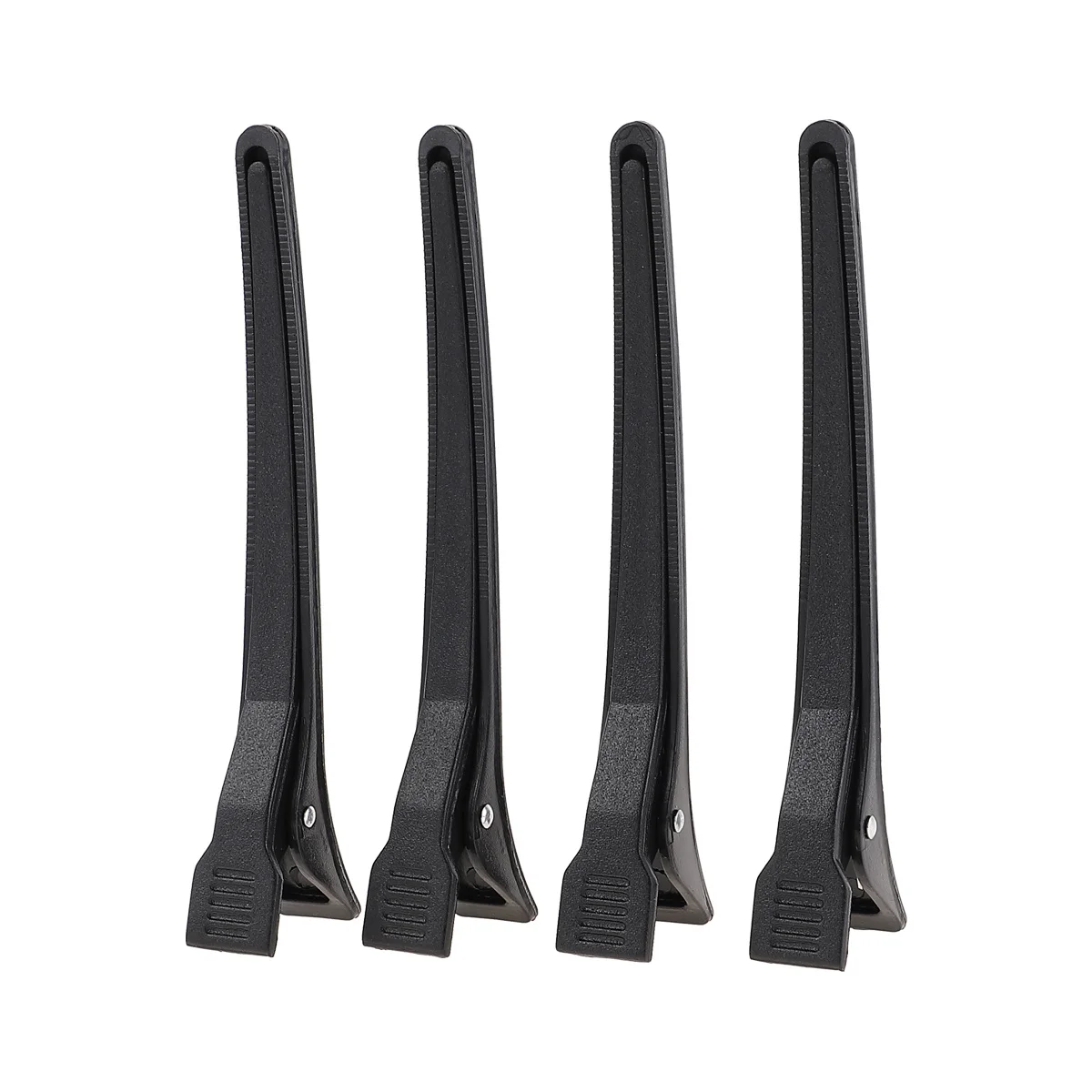 

12Pcs Black Duckbilled Hairpins Plastic Dull Polished Tight Clips Compact Lightweight Heat Resistant Cold Resistant for Salon