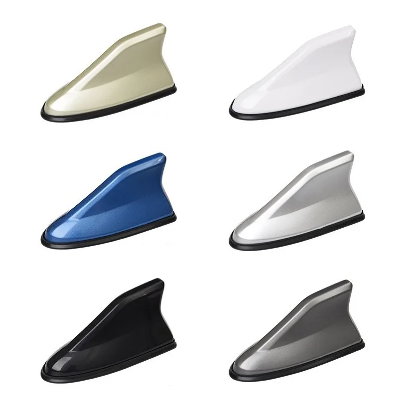 Universal Car Roof Decorative Aerial Waterproof Adhesive Mount Shark Fin FM AM Radio Antenna