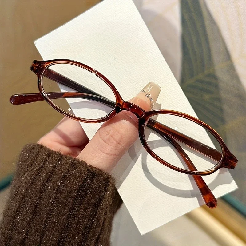 

Y2K Retro Oval Square Glasses Colorful Small Frame Glasses Frame Women Anti Blue Light Computer Glasses Vintage Eyeglasses