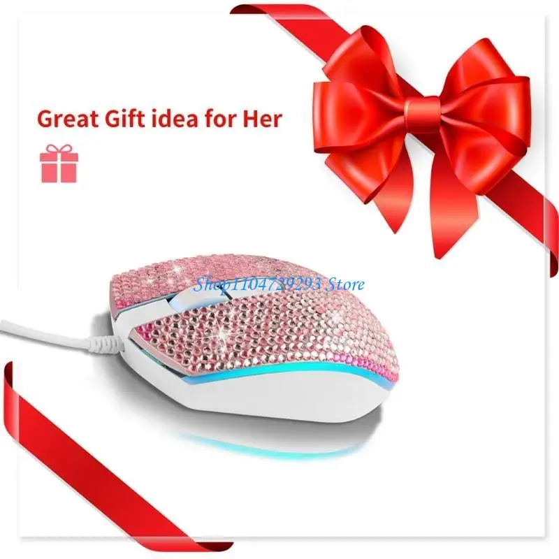 

Y2GD Portable Mouse Massage Fingertips Optical Mouse 1600dpi Plug and for